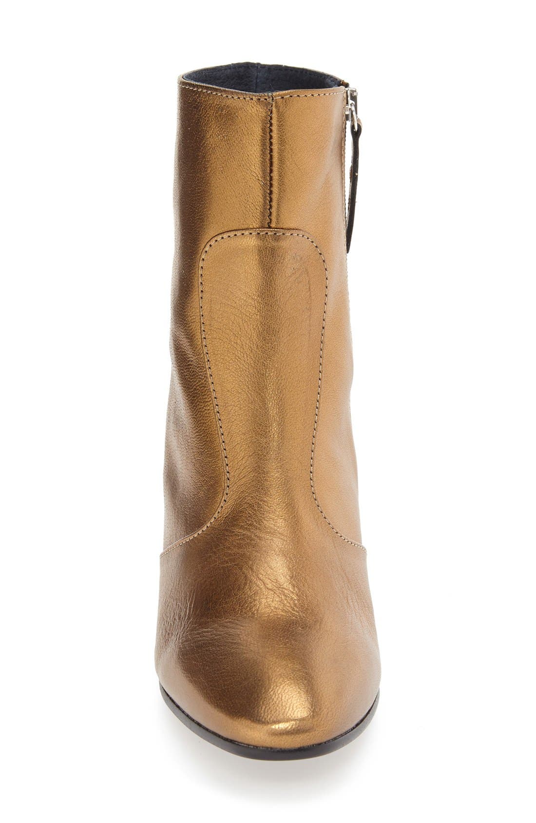 Topshop 'Mustard' Block Heel Boot, Alternate, color, 