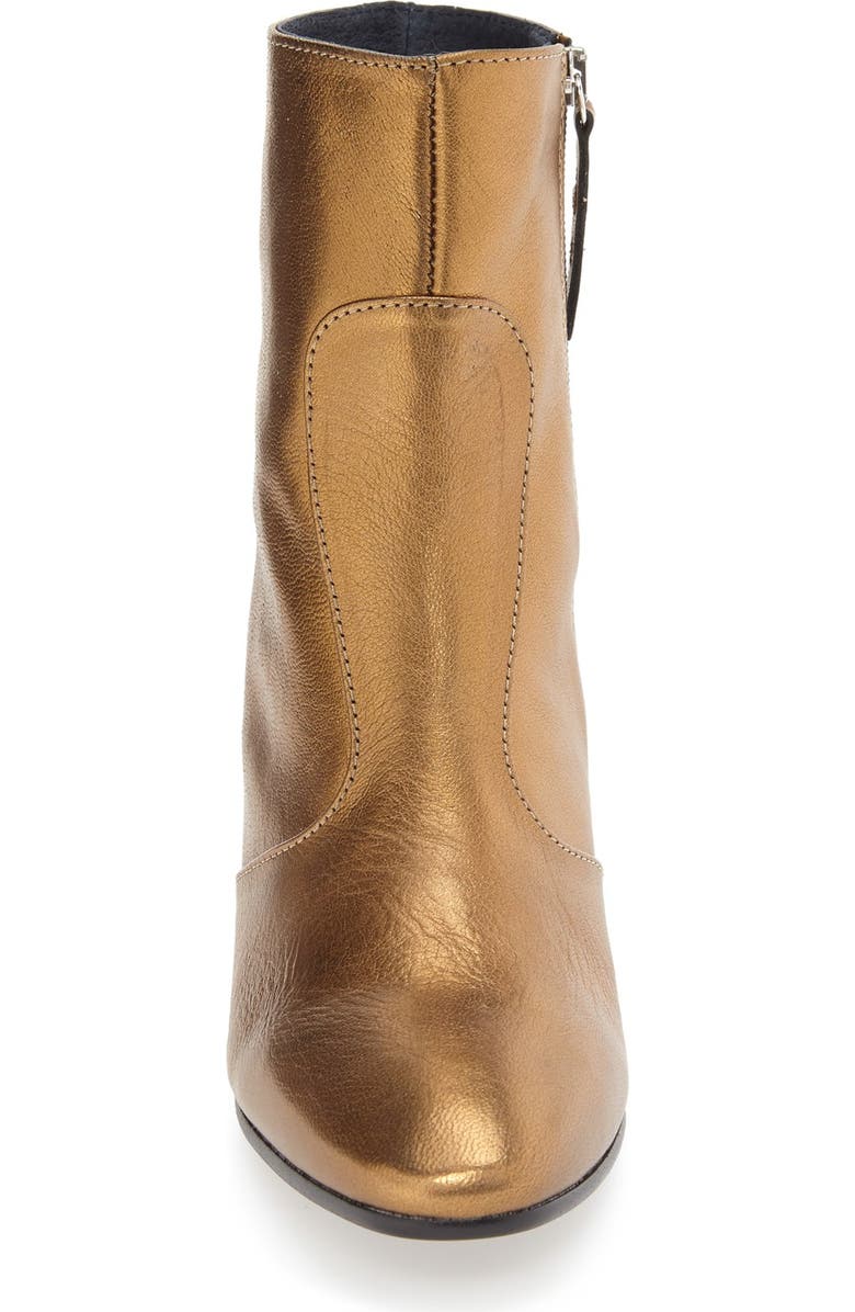 Topshop 'Mustard' Block Heel Boot, Alternate, color,