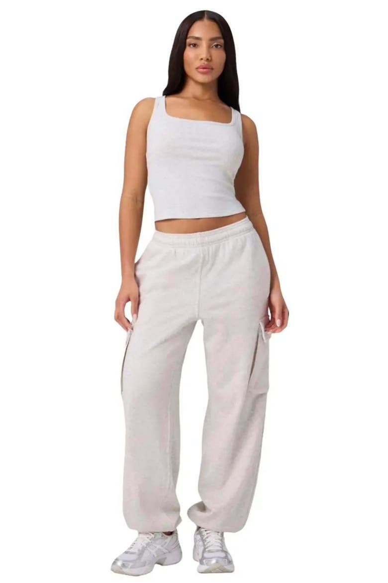 Year Round Terry Cargo Jogger, Alternate, color, Light Grey Heather