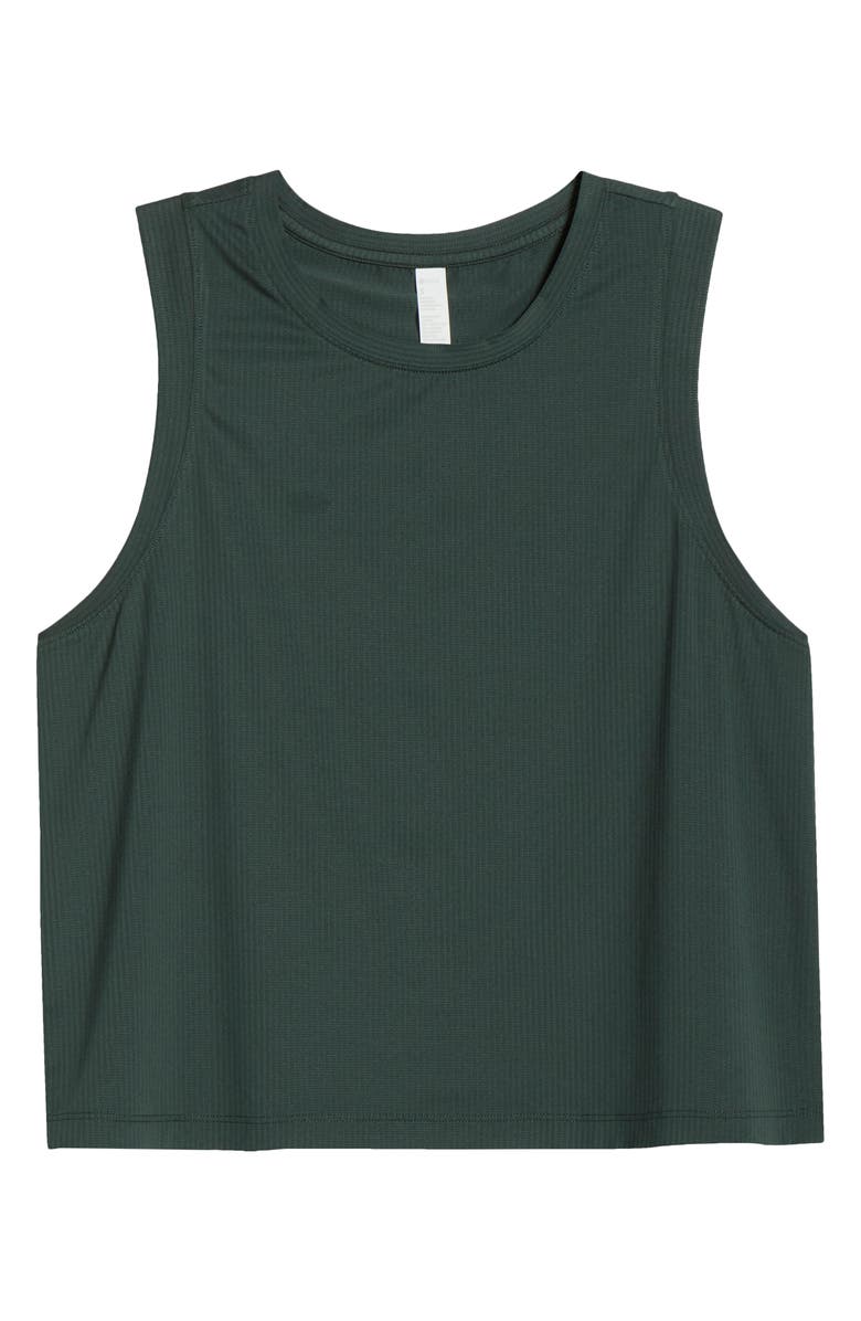 Zella Smash Hit Mesh Tank, Main, color, Green Timber
