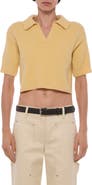 Helmut Lang Wool Crop Polo