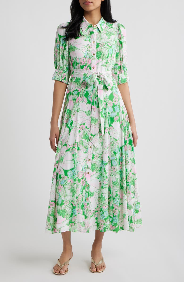 Lilly Pulitzer<sup>®</sup> Larkyn Midi Shirtdress, Main, color,