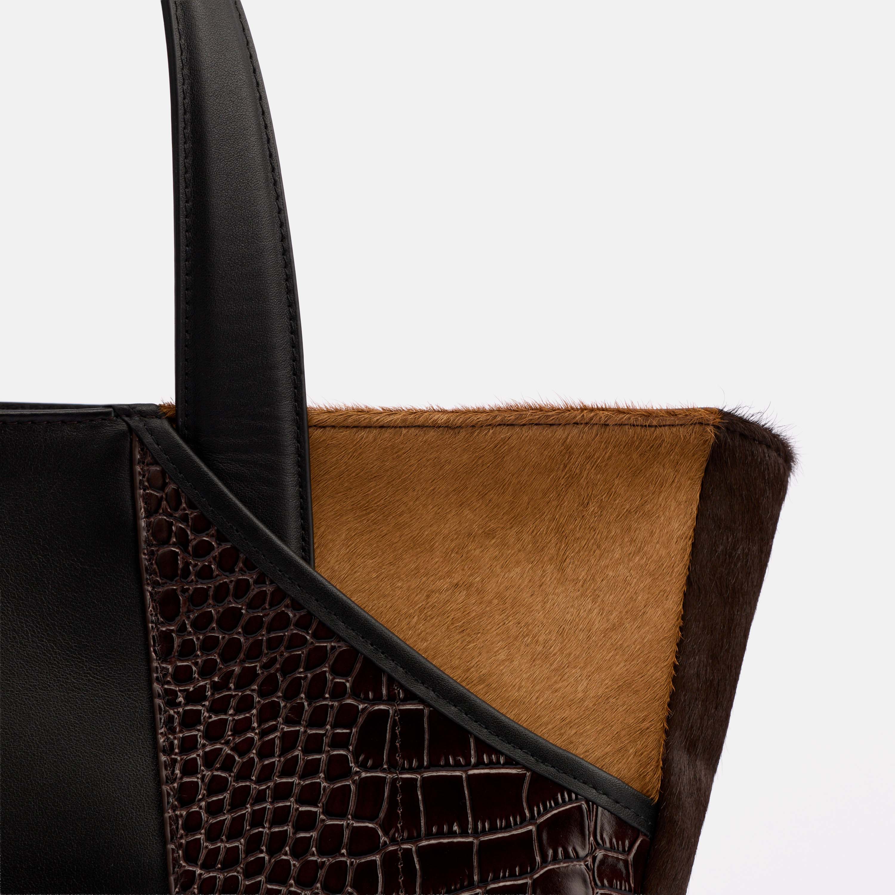 Marissa Structured Tote, Alternate, color, Brown Croc