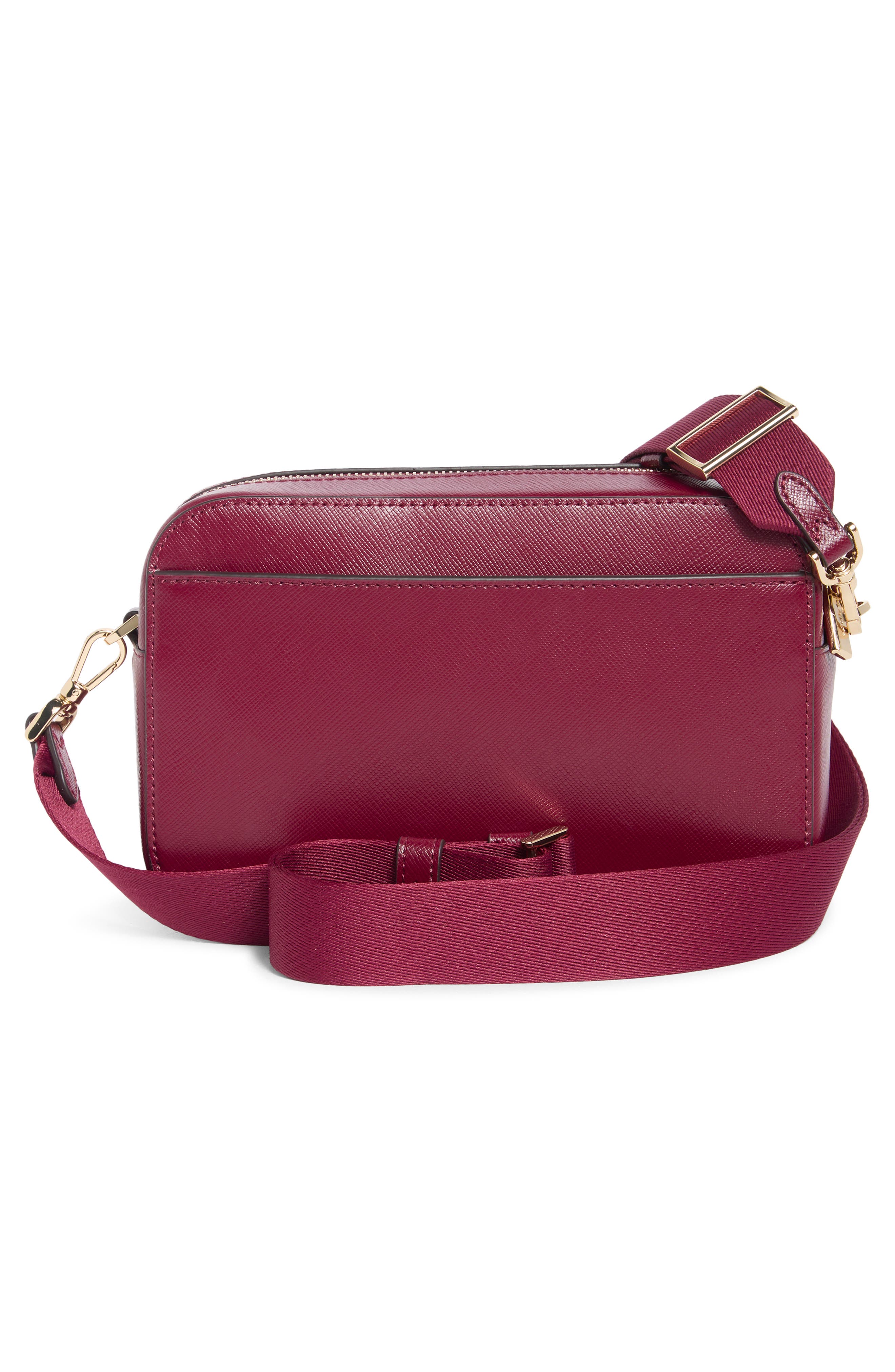 Mini Leather Camera Bag, Alternate, color, BLACKBERRY PRESERVES