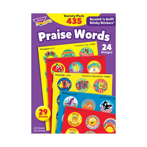 Praise Words Stinky Stickers Variety Pack  435 ct