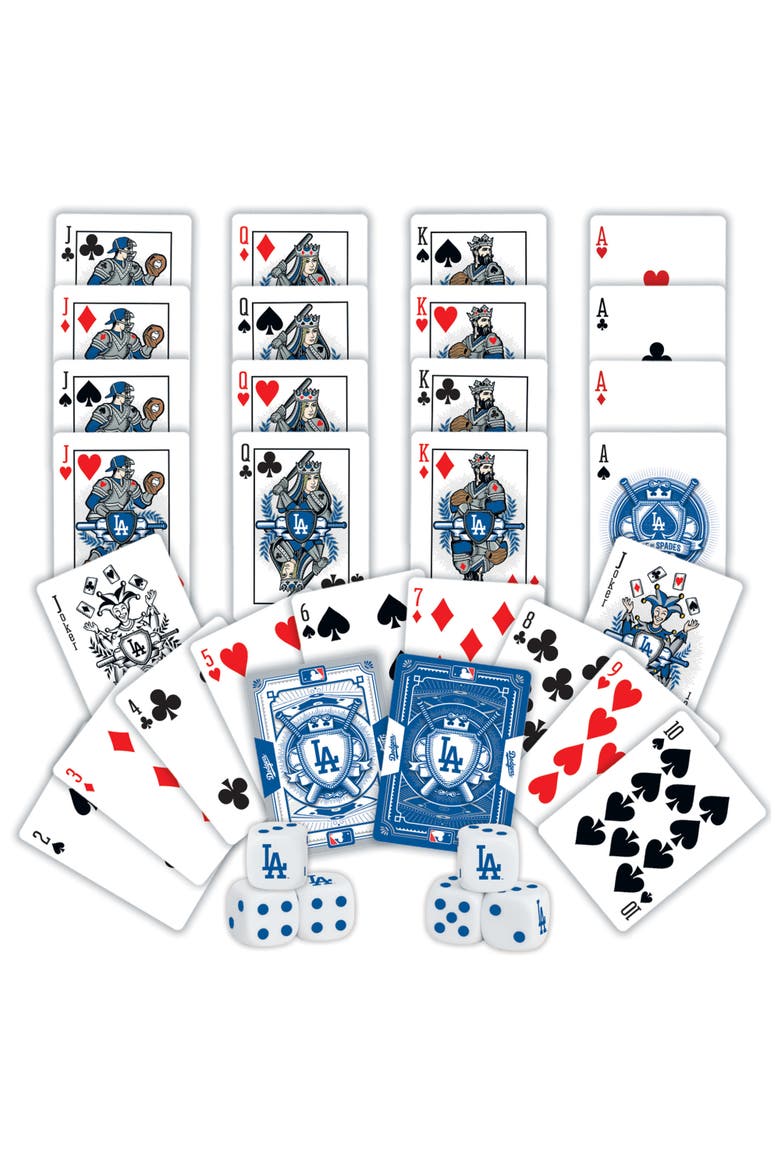 Los Angeles Dodgers Cards & DiceSet, Alternate, color, Multicolor