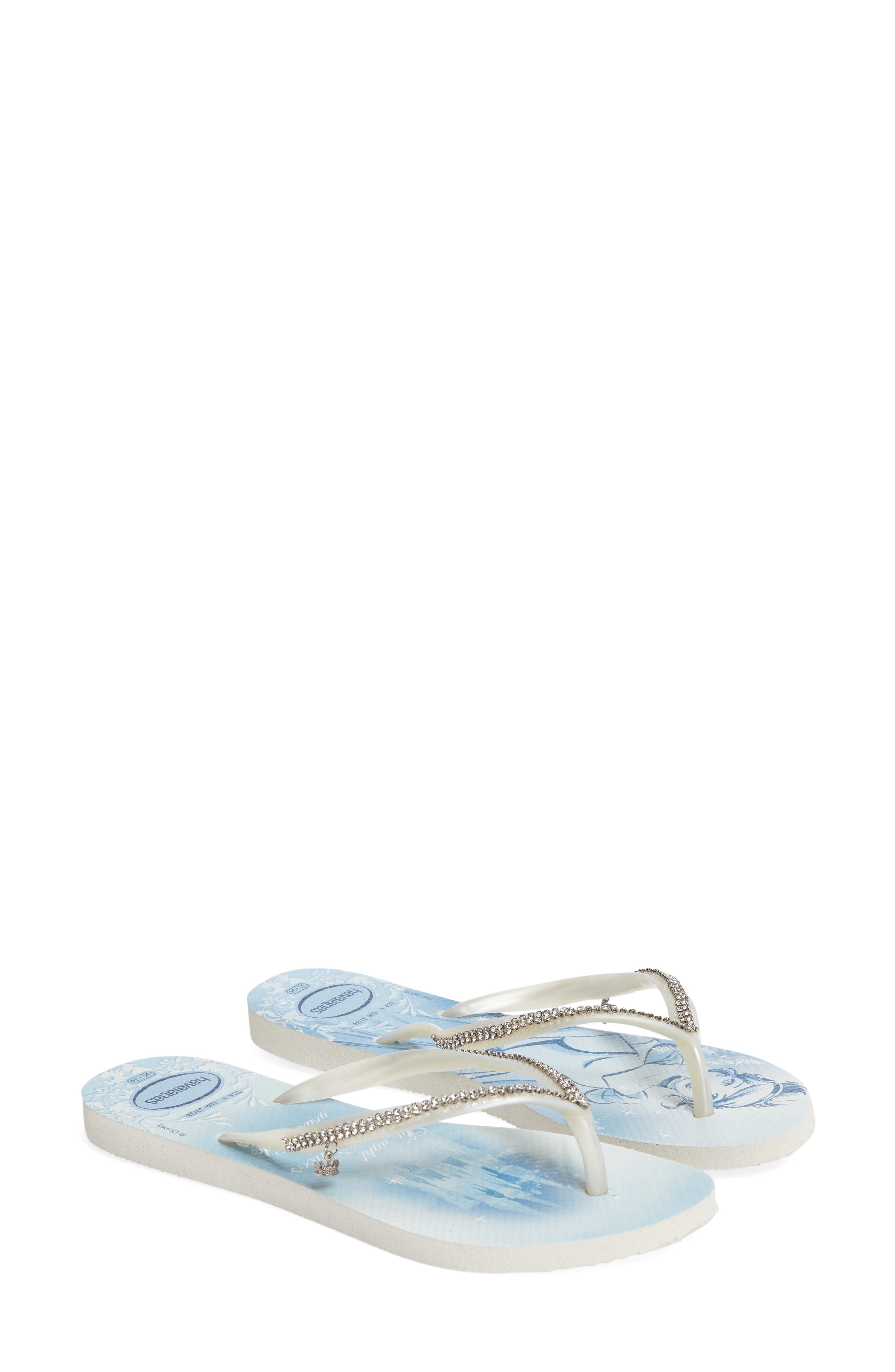 Havaianas Slim Disney Princess Crystal Flip Flop, Main, color, 