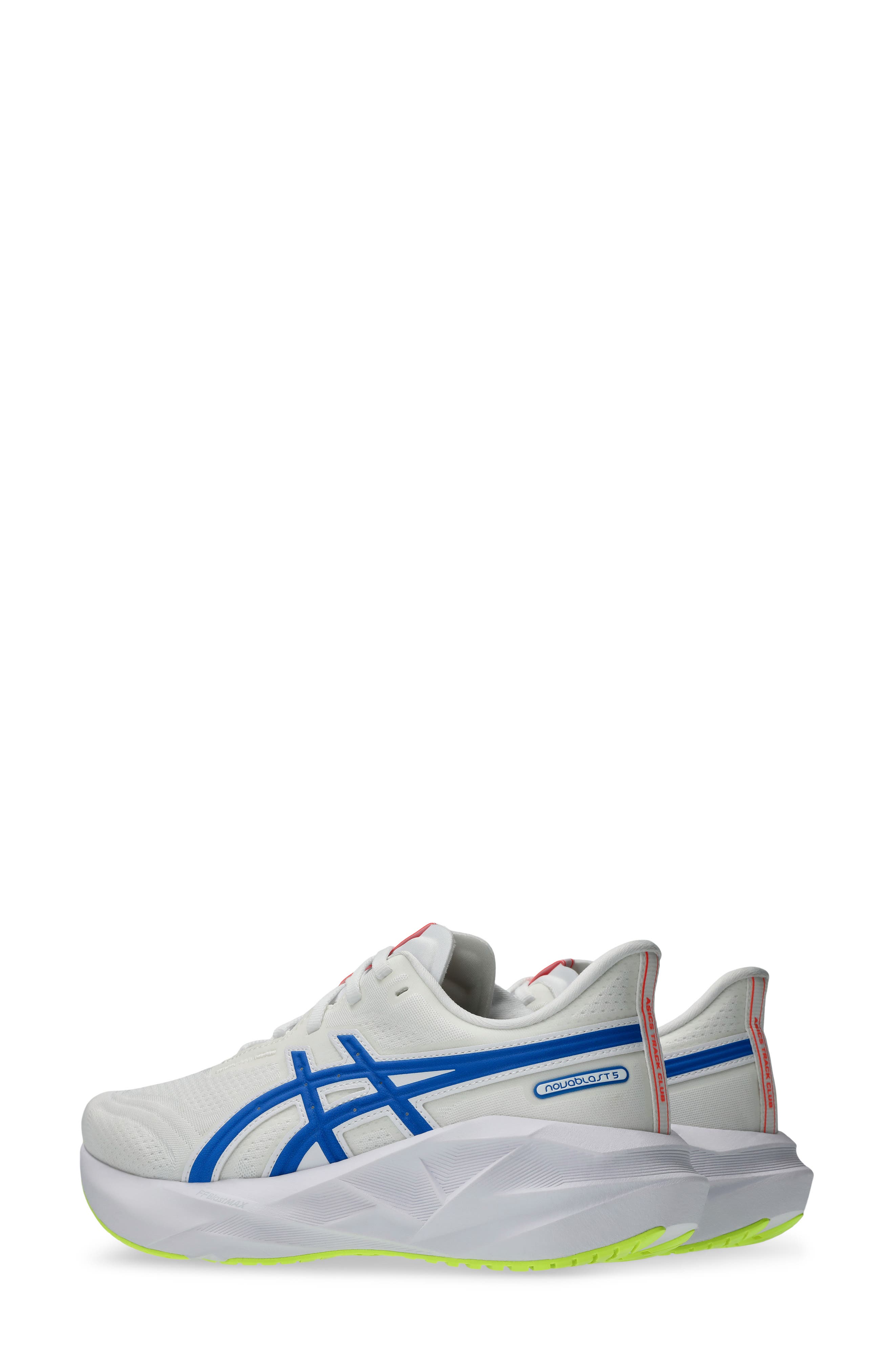 ASICS<sup>®</sup> NOVABLAST<sup>®</sup> 5 ATC Track Club Running Shoe, Alternate, color, White/ Tuna Blue