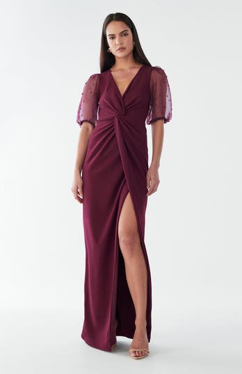 green emerald velvet dress All Season Linen Dress with Obi Belt and Pockets, Floor Lenghth Maxi Dress, Heavyweight Linen Dress, Womens Linen Clothing, XL / Plum