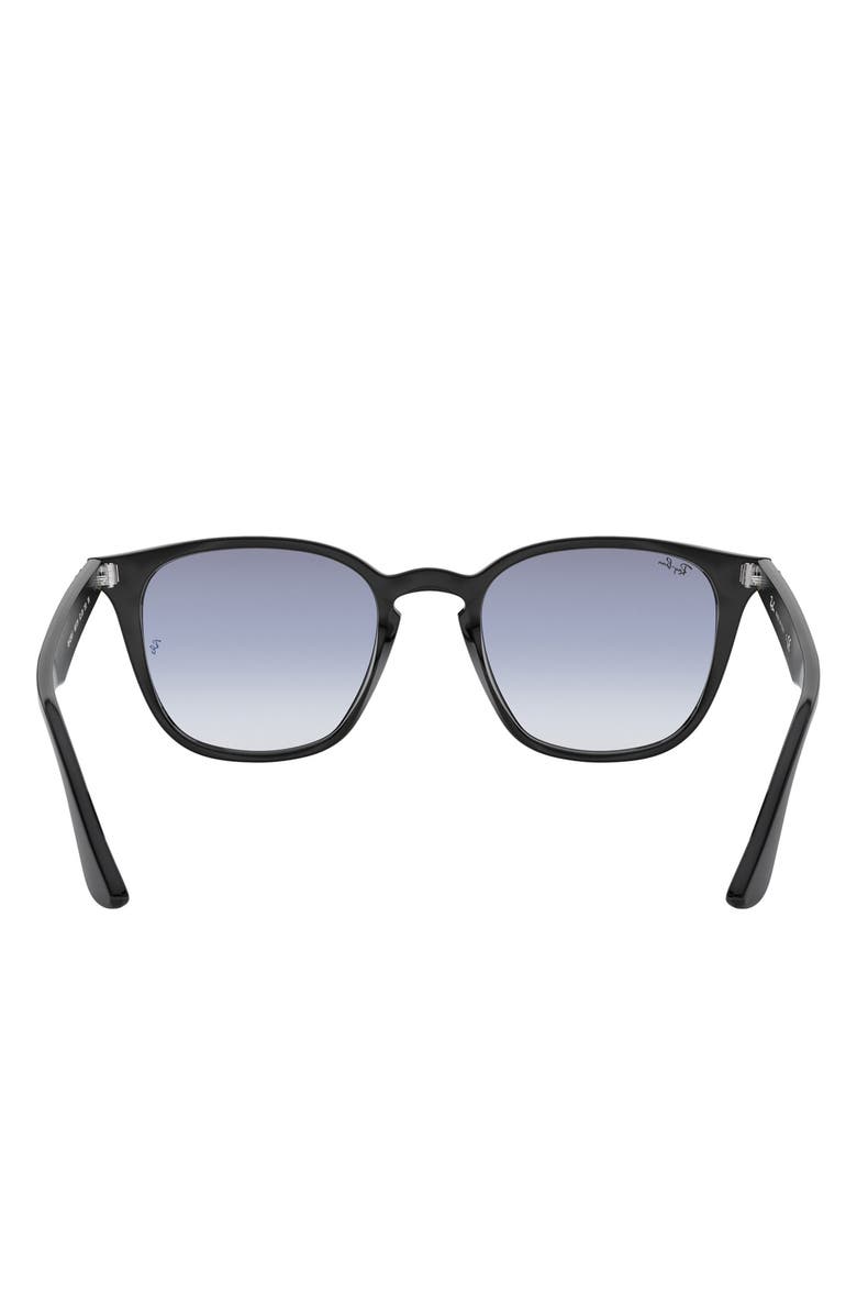 Ray-Ban 52mm Square Sunglasses, Alternate, color, Black / Light Blue