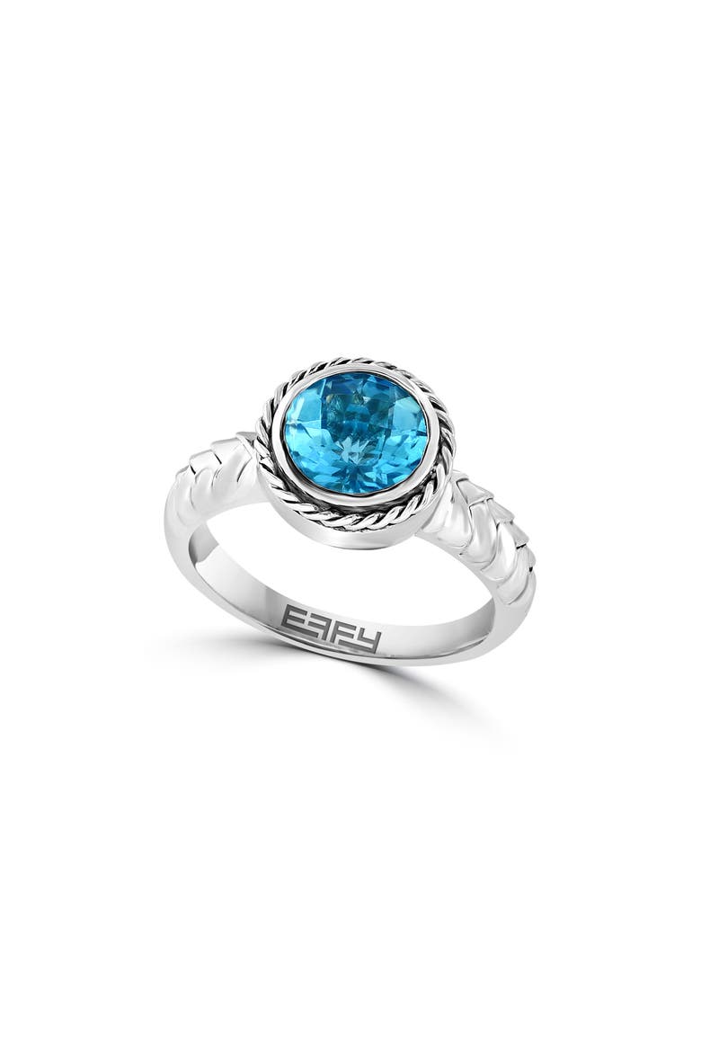 Blue Topaz Ring, Main, color, BLUE