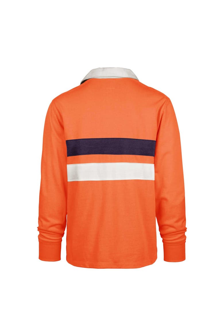 Men's '47 Orange Clemson Tigers Clubhouse Knox Thames Rugby Long Sleeve Polo, Alternate, color, Orange