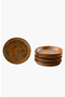  Burl / Set Of 4