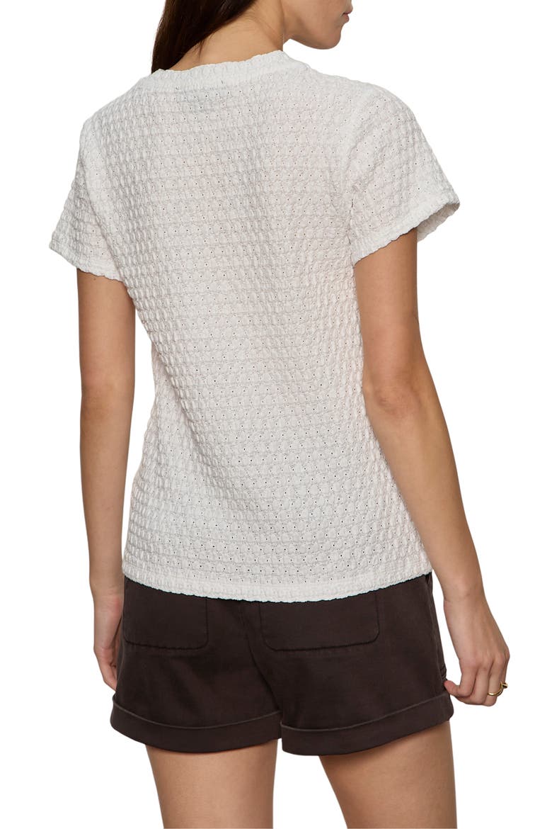 Perfect Puckered Lace T-Shirt, Alternate, color, WHITE