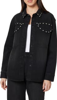 Habitual Stud Detail Denim Shirt Jacket