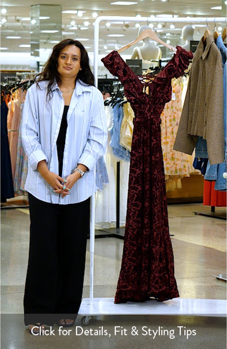 Harmony Beaded Cutout Maxi Dress, sales video thumbnail
