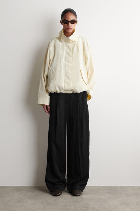 Nylon Mock-Neck Jacket