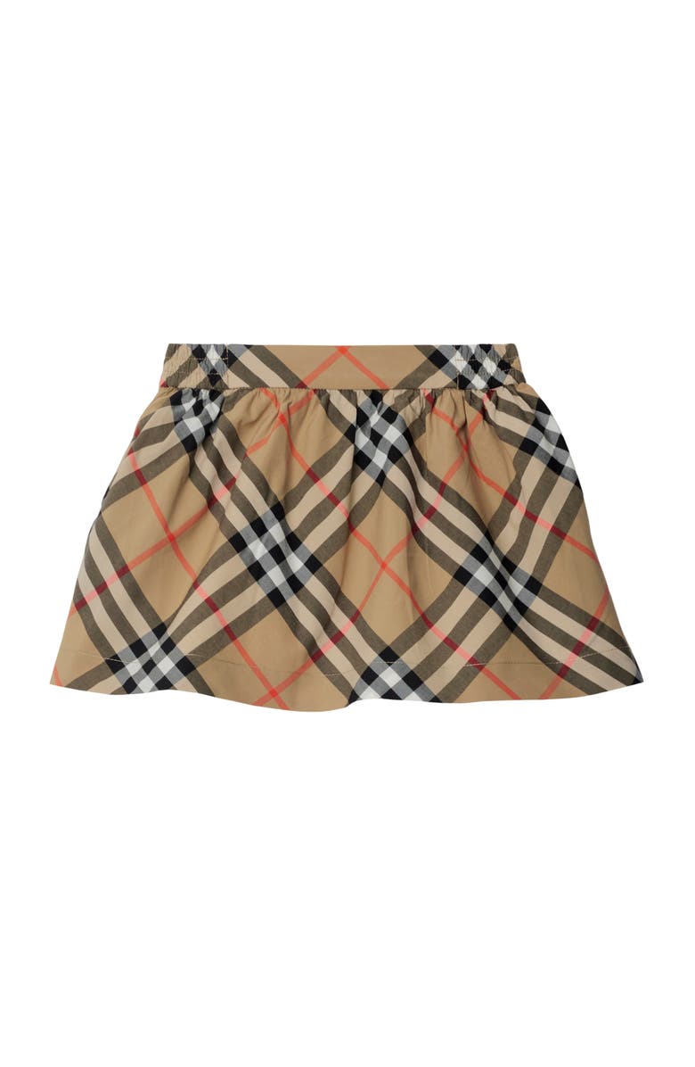 Burberry Check Cotton Skirt, Main, color,