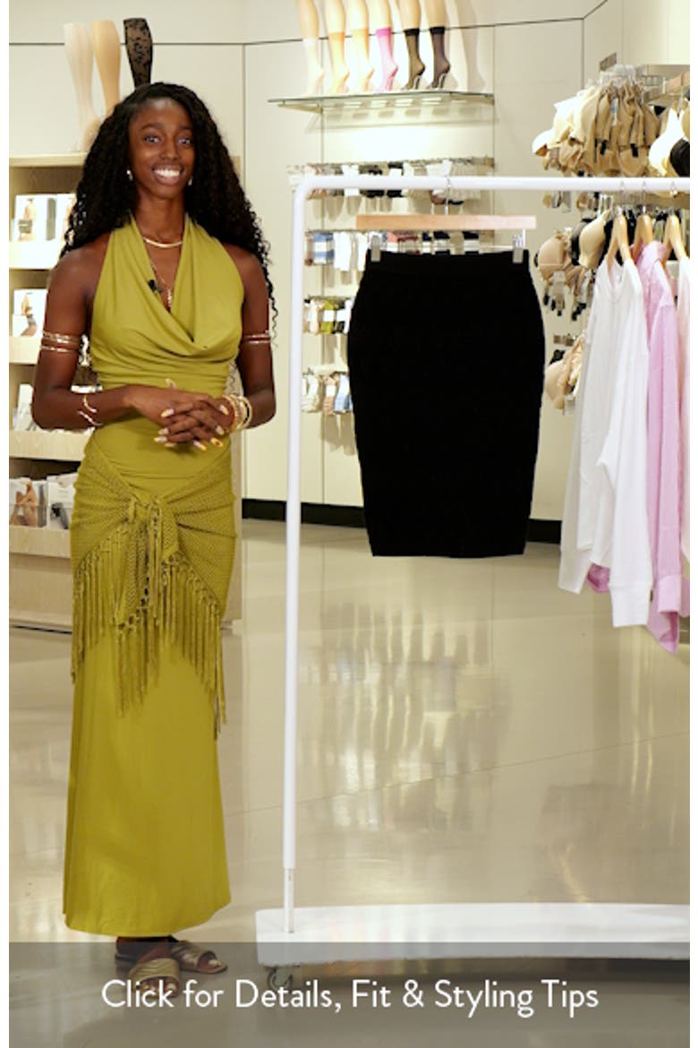 Adele Chenille Pencil Skirt video