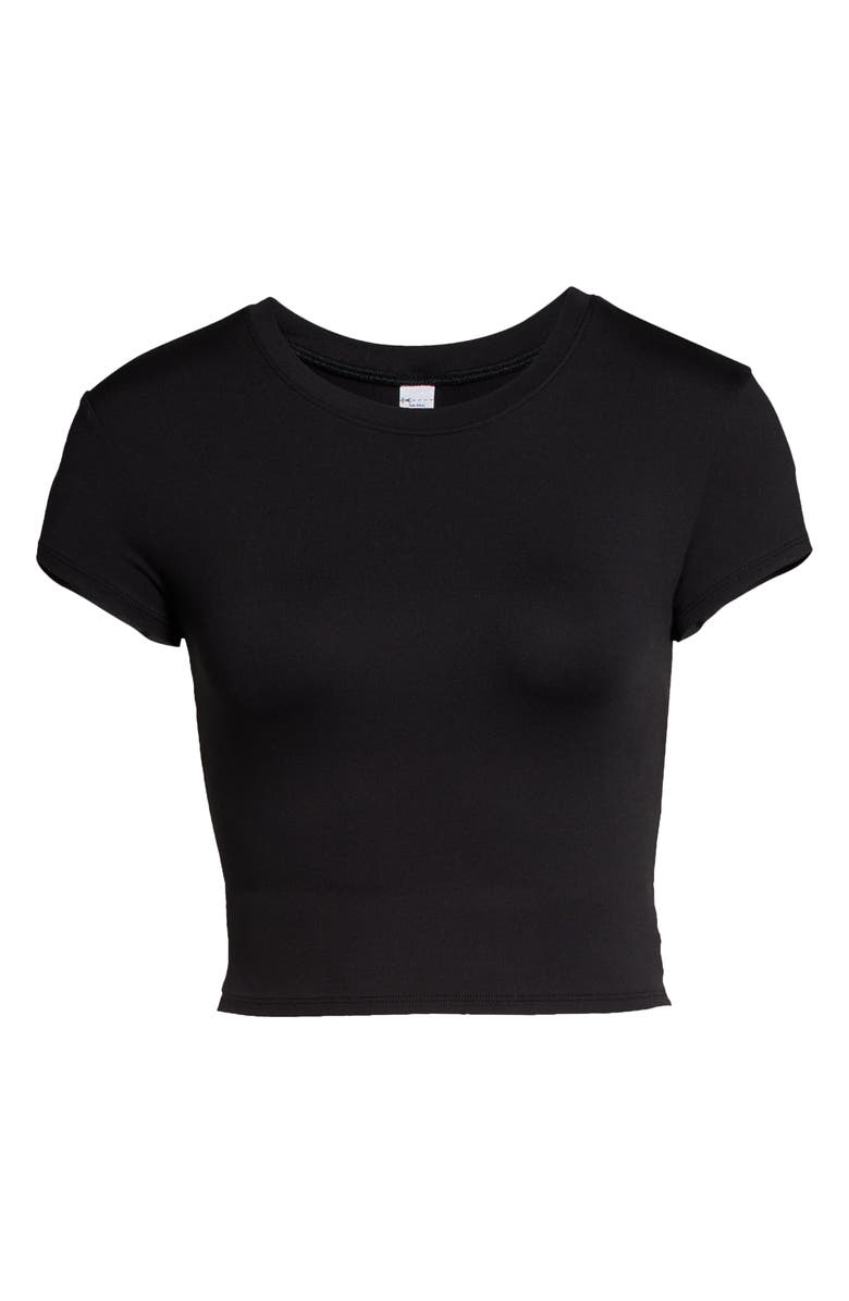 Alo Adapt Alosoft Short Sleeve Crop Top, Alternate, color, 