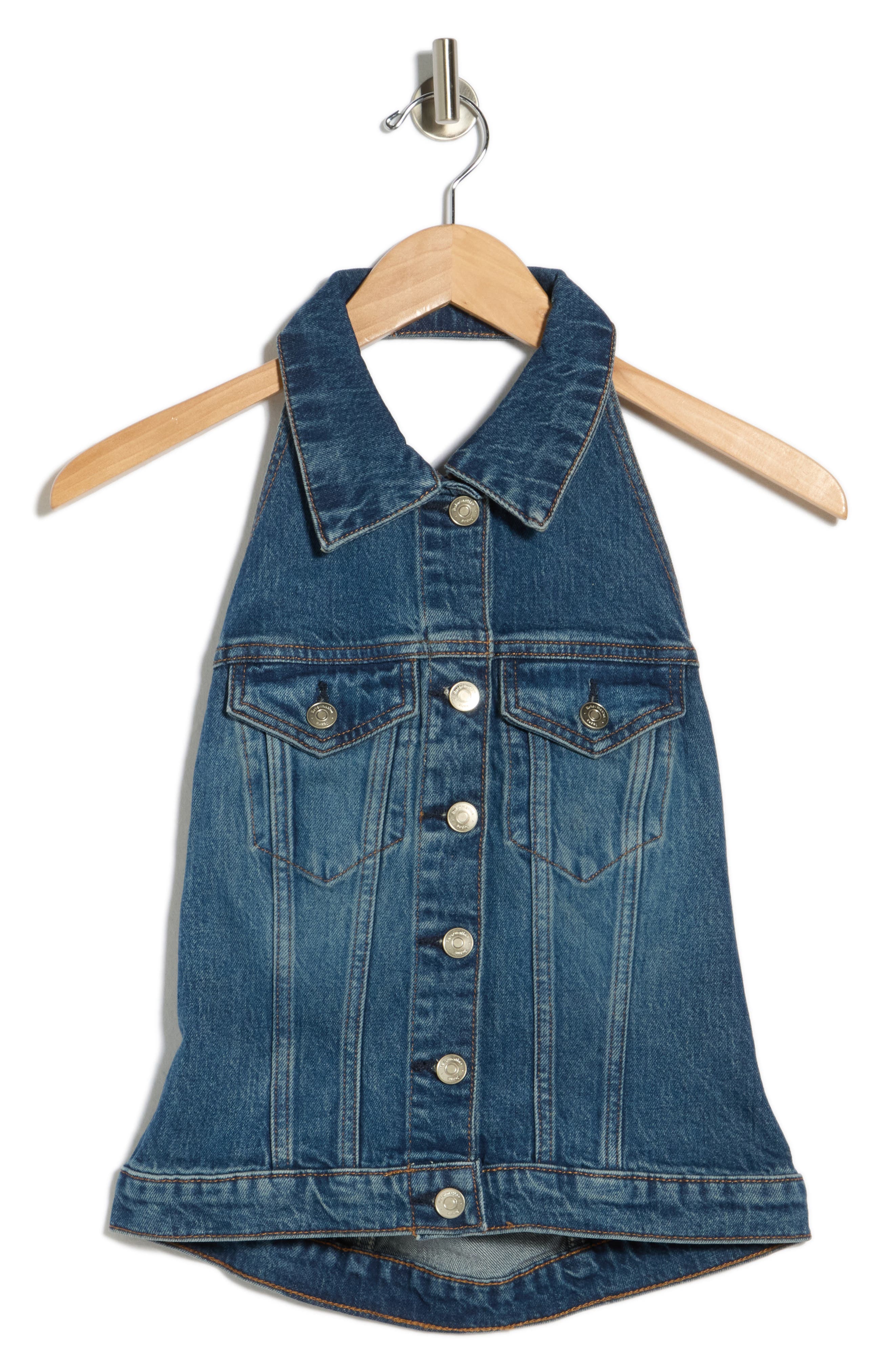 Reformation Luisa Denim Halter Top