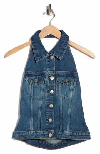 Reformation Luisa Denim Halter Top