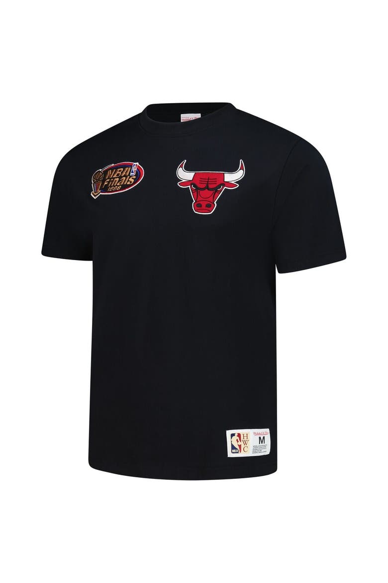 Men's Mitchell & Ness Scottie Pippen Black Chicago Bulls Hardwood Classics NBA Legends T-Shirt, Alternate, color, Black
