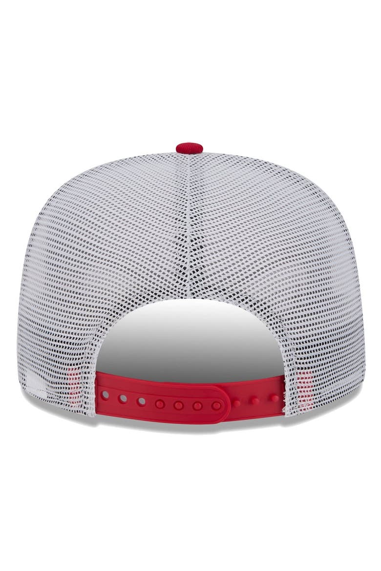 Men's New Era Red Los Angeles Angels Court Sport 9FIFTY Snapback Hat, Alternate, color, Red