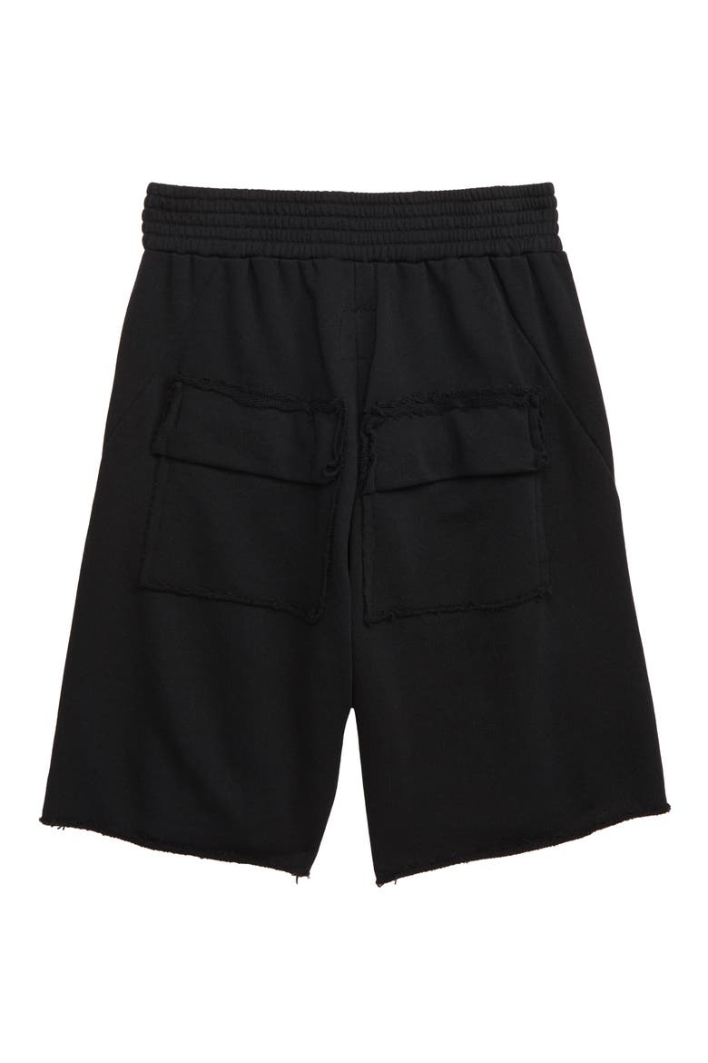 Boxing Sweat Shorts, Alternate, color, BLACK