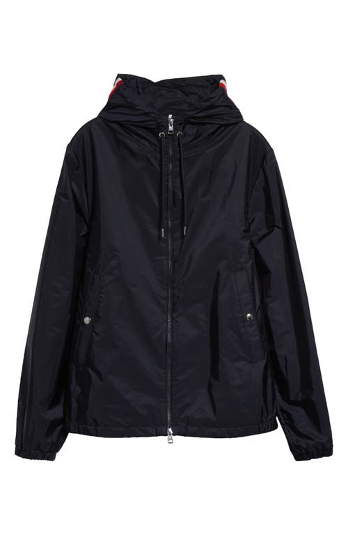 Moncler Black Hooded Remoray Jacket In Navy/navy