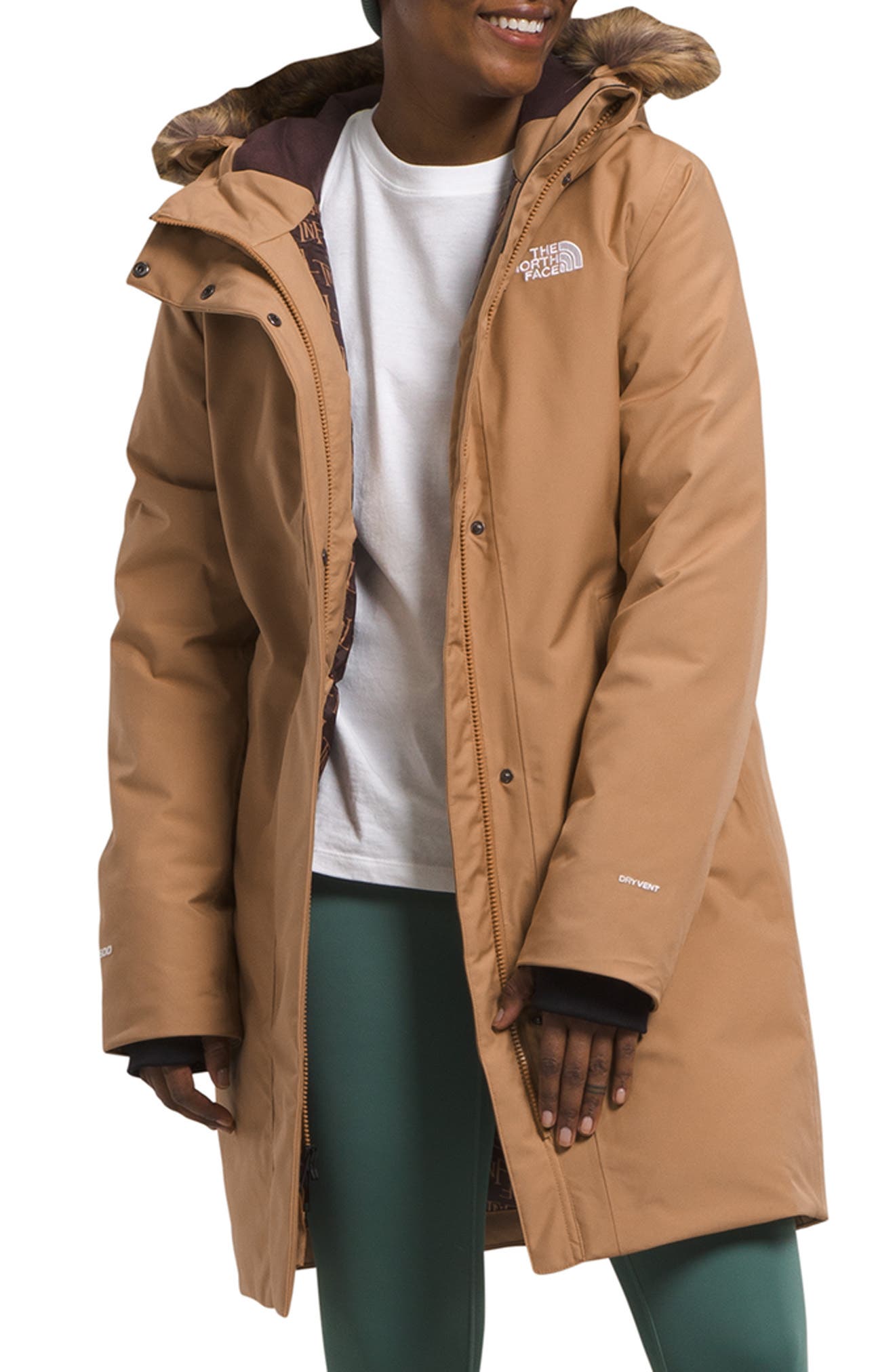 The North Face Arctic Waterproof 600-Fill-Power Down Parka with Faux Fur Trim