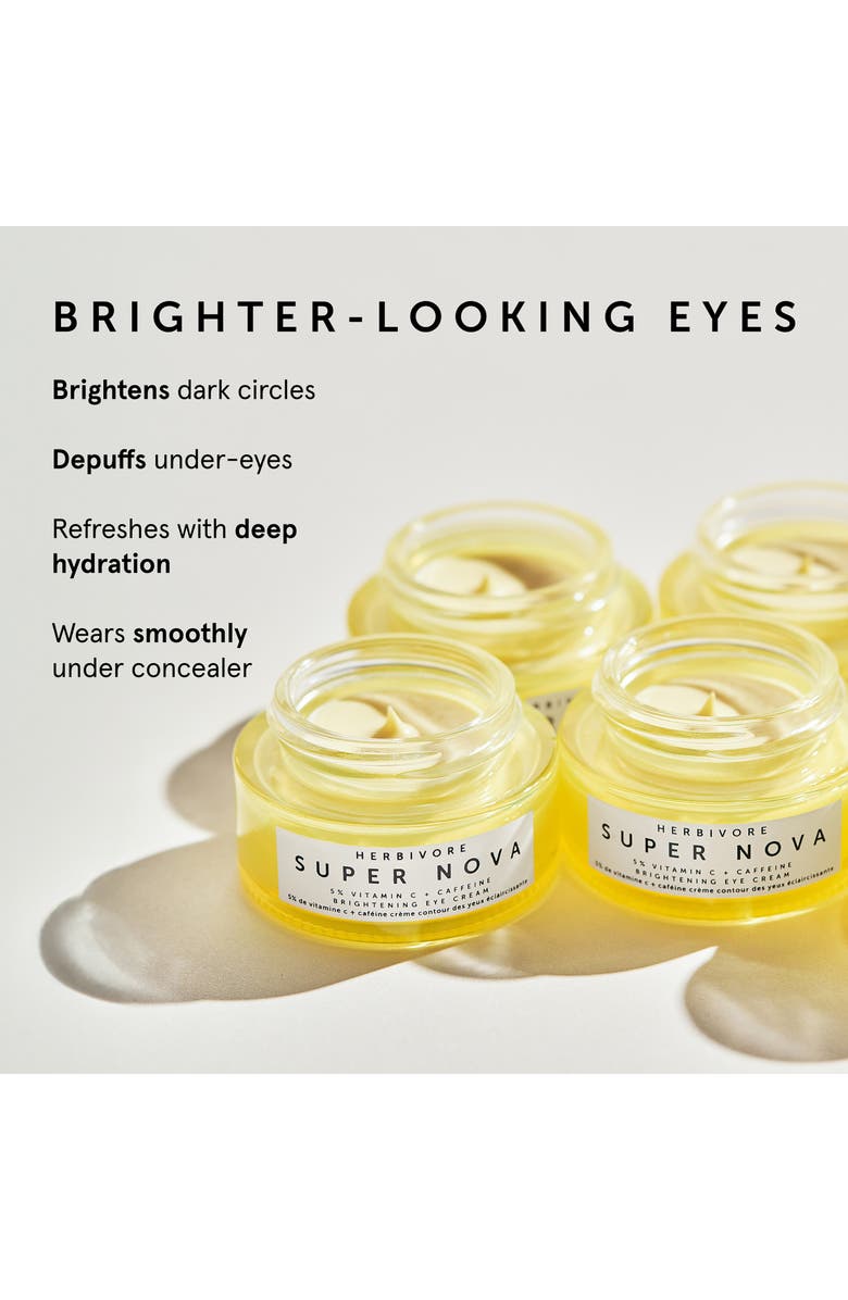 Herbivore Botanicals Super Nova 5% Vitamin C + Caffeine Brightening Eye Cream, Alternate, color, 