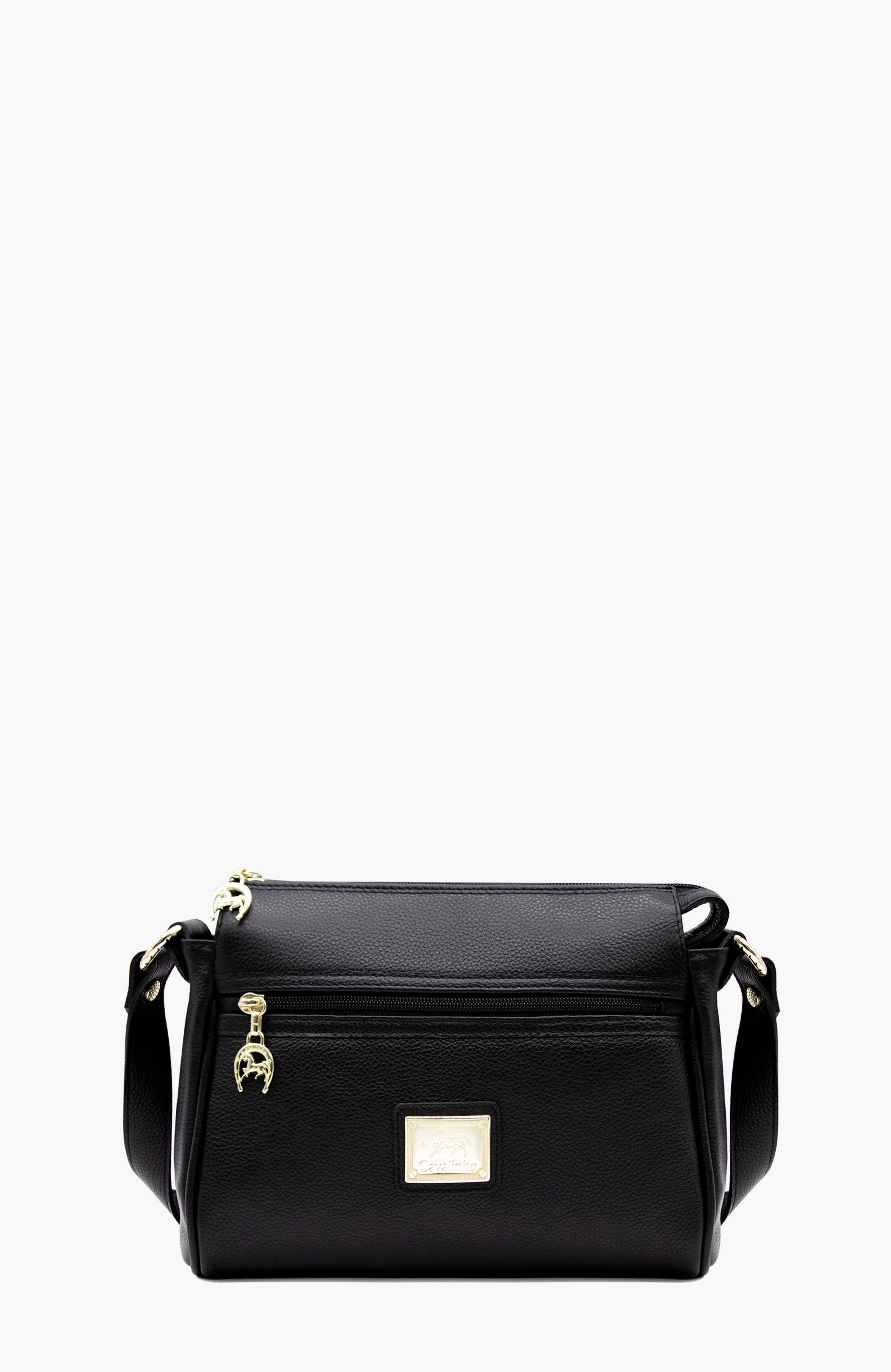 Muse 373 Pebbled Leather Crossbody Bag, Main, color, Black
