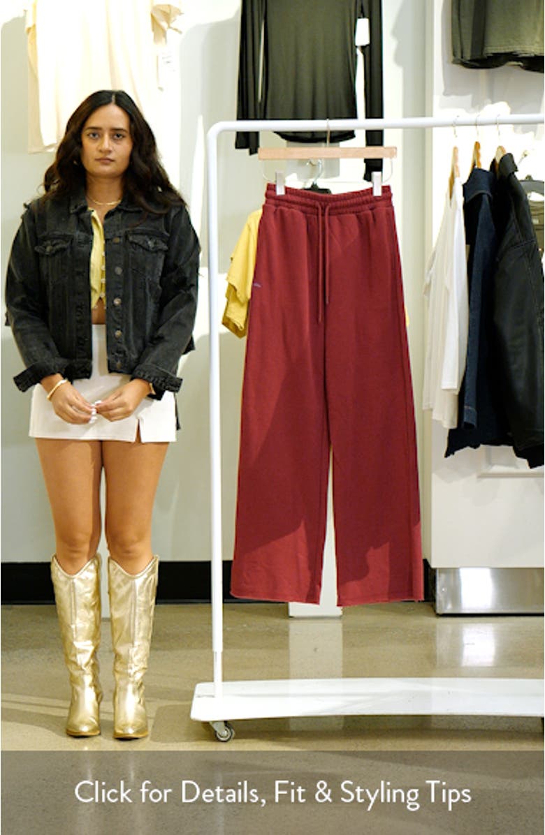 Cozy Crush Wide Leg Sweatpants, sales video thumbnail