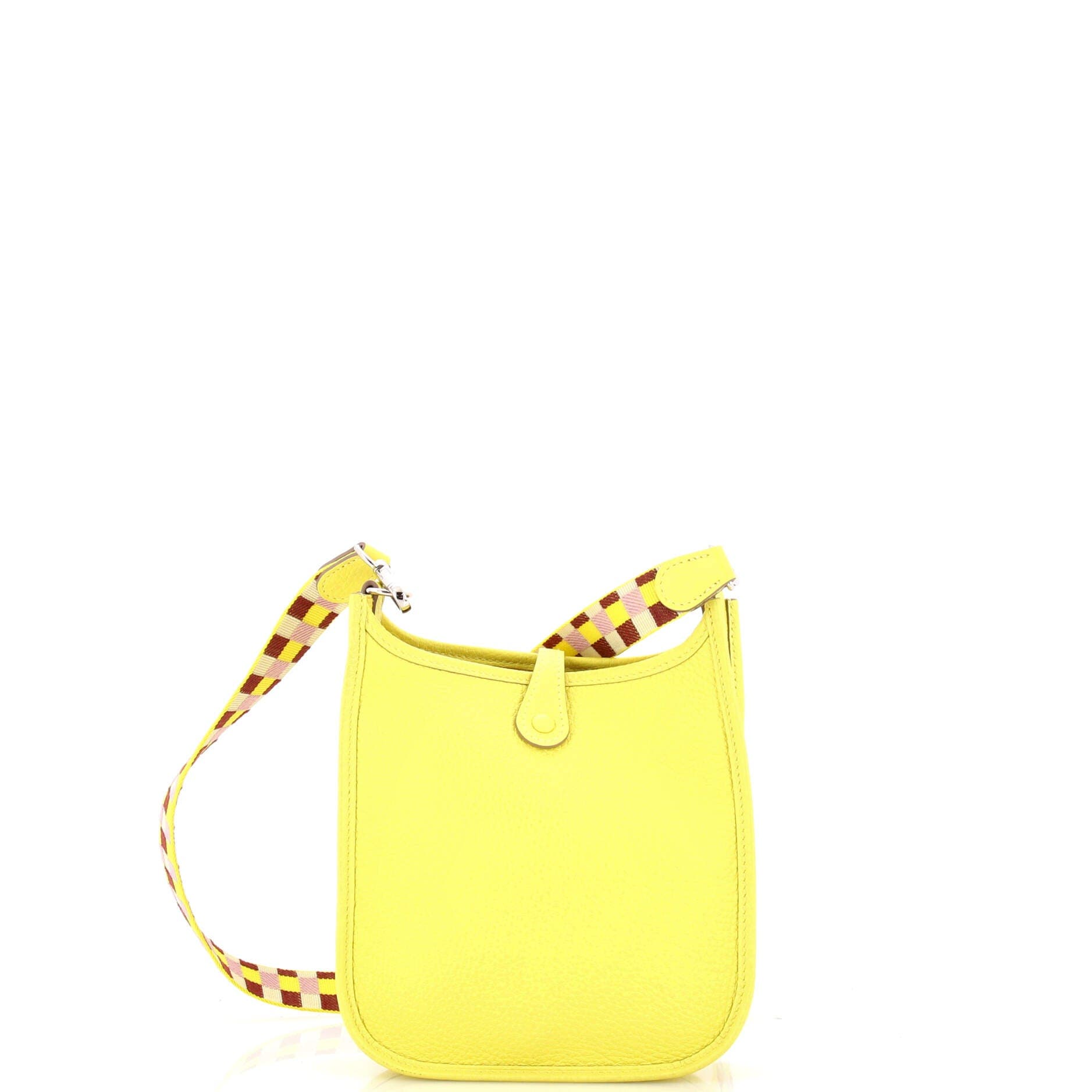 Pre-Owned Hermes Evelyne Bag Gen III Clemence TPM, Alternate, color, Lime