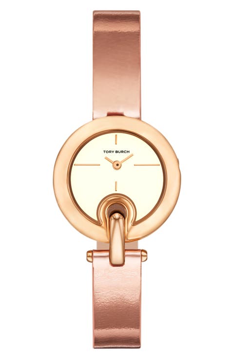 The Small Pierced Leather Strap Watch, 30mm