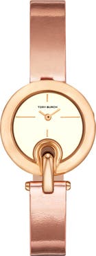Tory Burch The Small Pierced Leather Strap Watch, 30mm
