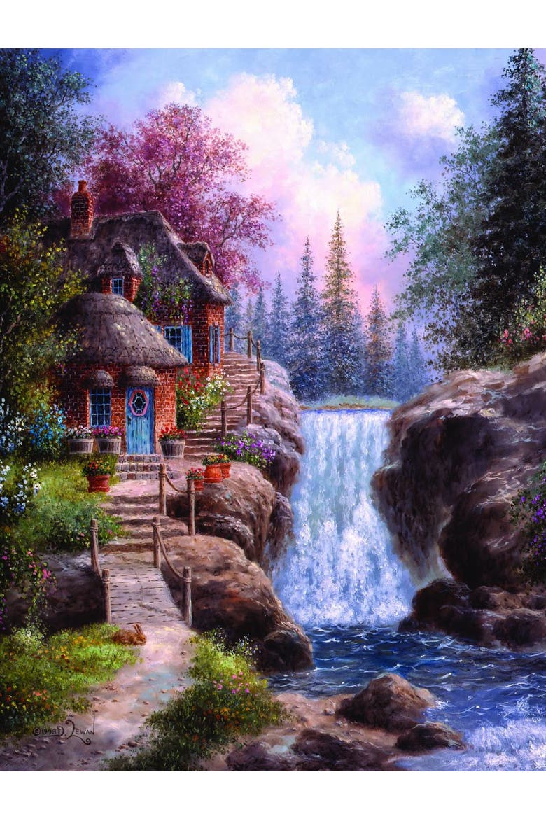Tranquility Falls 1000 piece Jigsaw Puzzle for Adults, Alternate, color, Multicolor