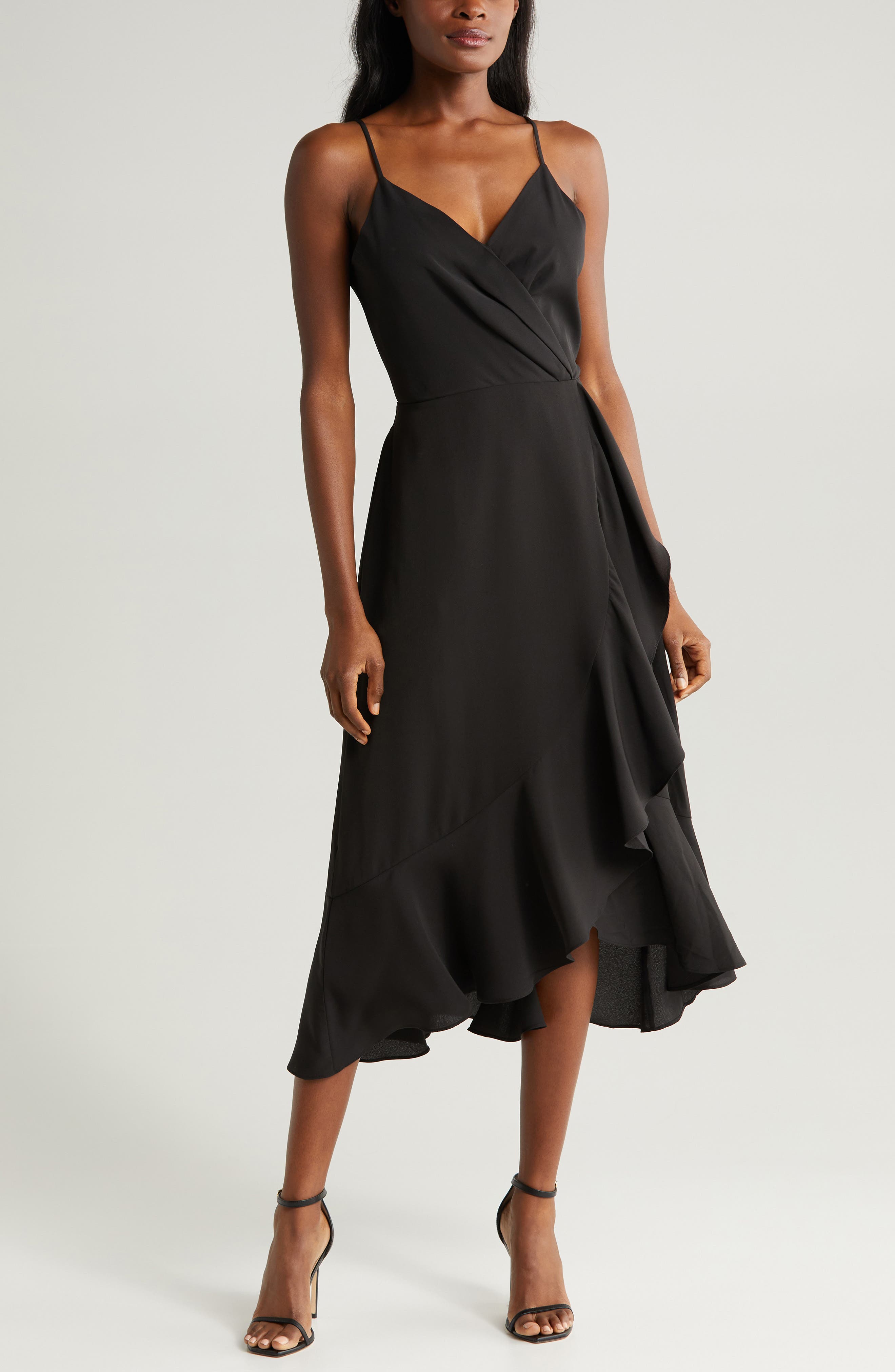 Chelsea28 Faux Wrap Midi Dress (Women) | Nordstrom