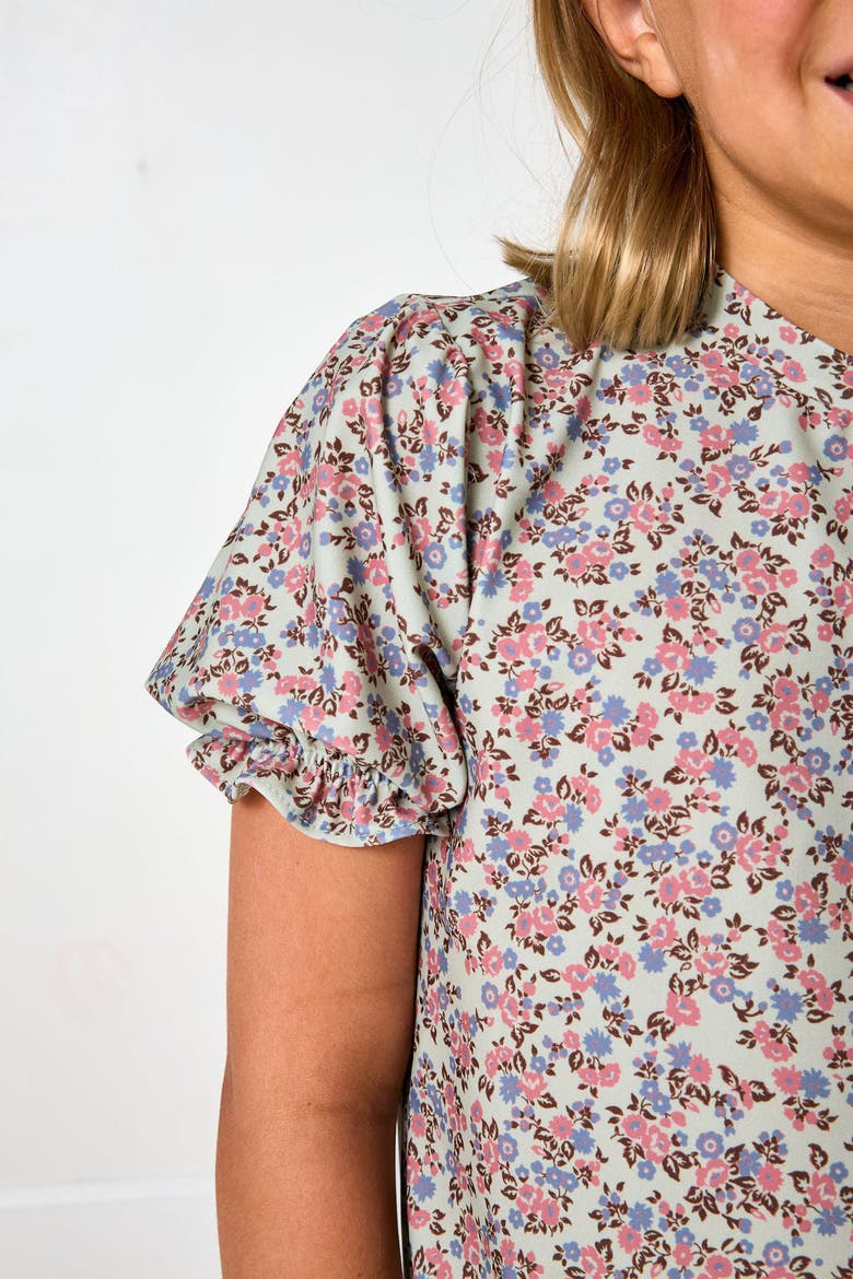 Ruffle Tee, Alternate, color, Fall Floral