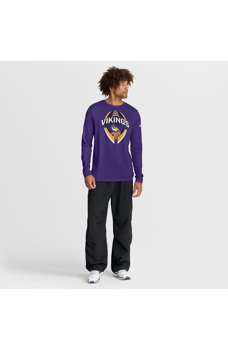 Nike Men's Nike Purple Minnesota Vikings Primetime Legend Icon Performance Long Sleeve T-Shirt, Alternate, color, Purple