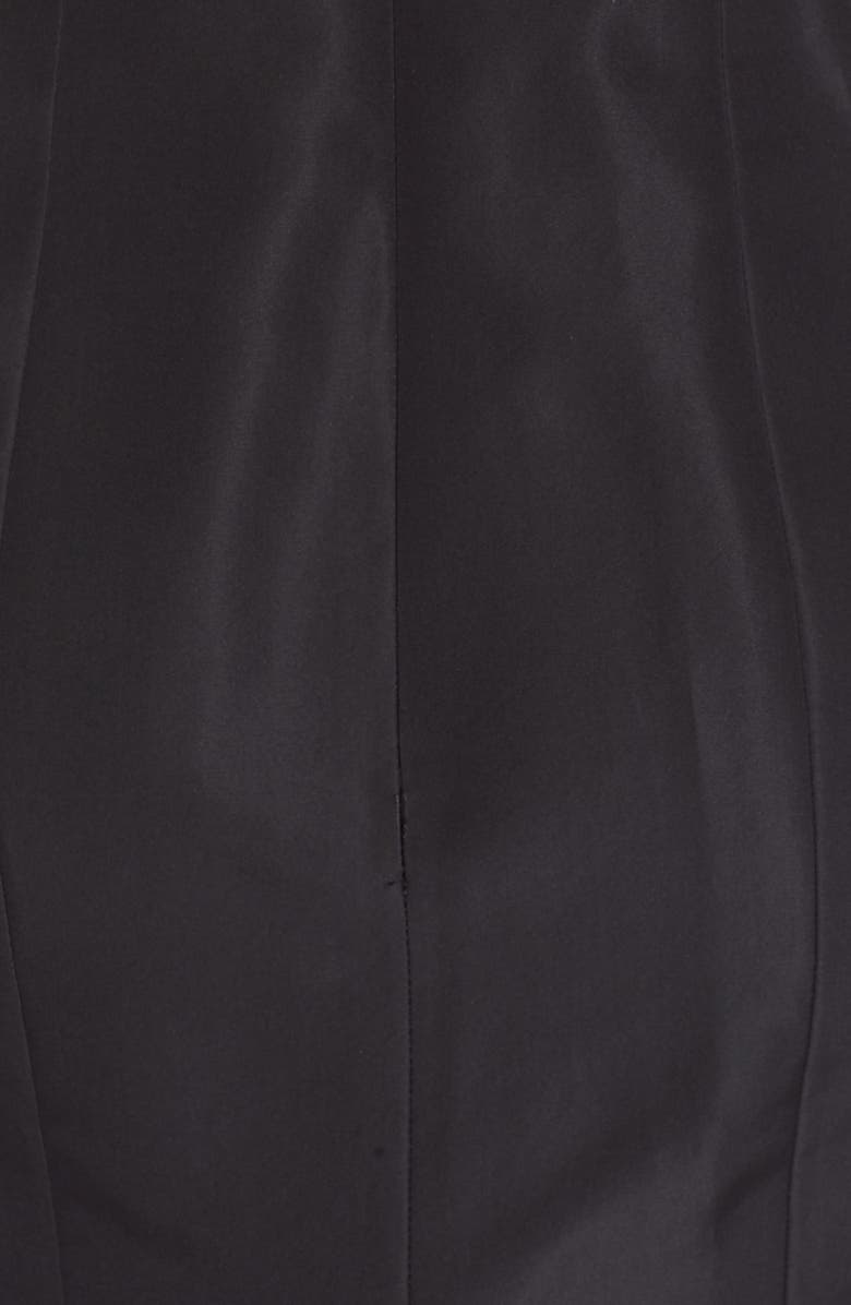 Carolina Herrera Bow Detail Strapless Silk Faille Gown, Alternate, color, 