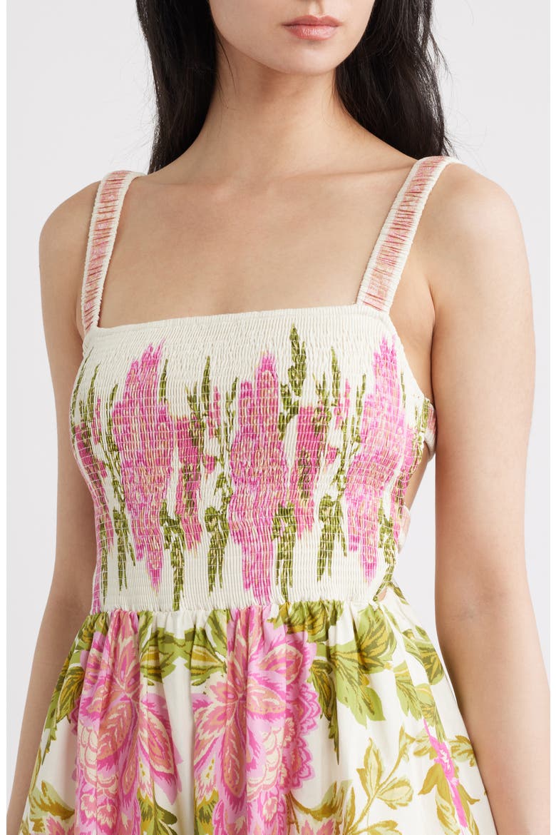 Floral Cotton Sundress, Alternate, color, IVORY