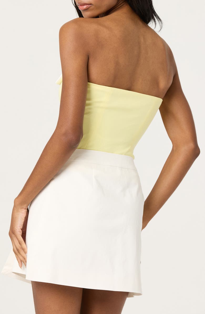 ASTR the Label Bow Detail Tube Top, Alternate, color, Yellow
