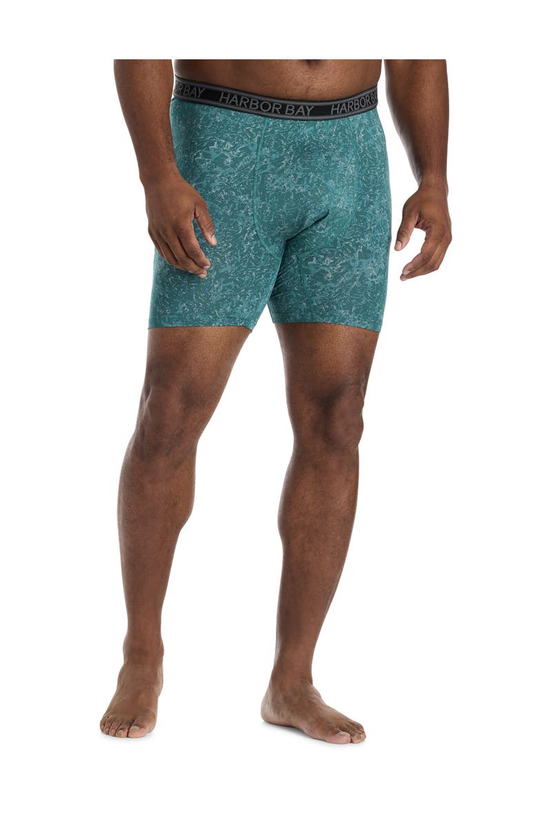 Harbor Bay by DXL Big & Tall Cooling Performance 5 Inch Boxer Briefs, Alternate, color, Future Forest