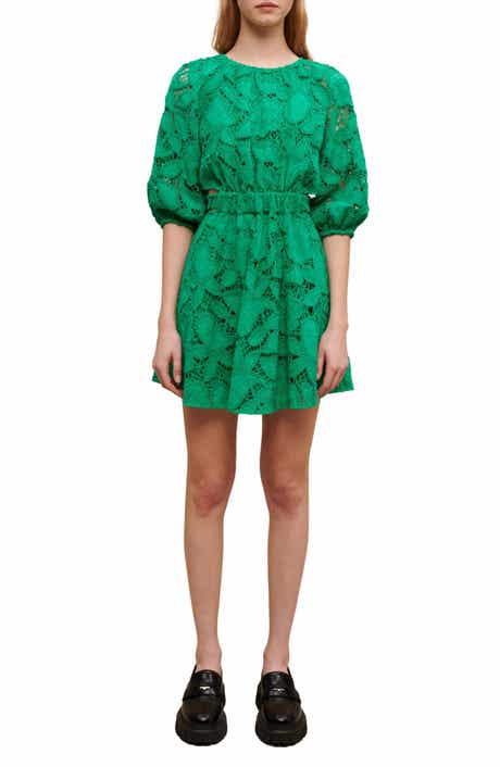 maje Rannick Lace Cutout Dress