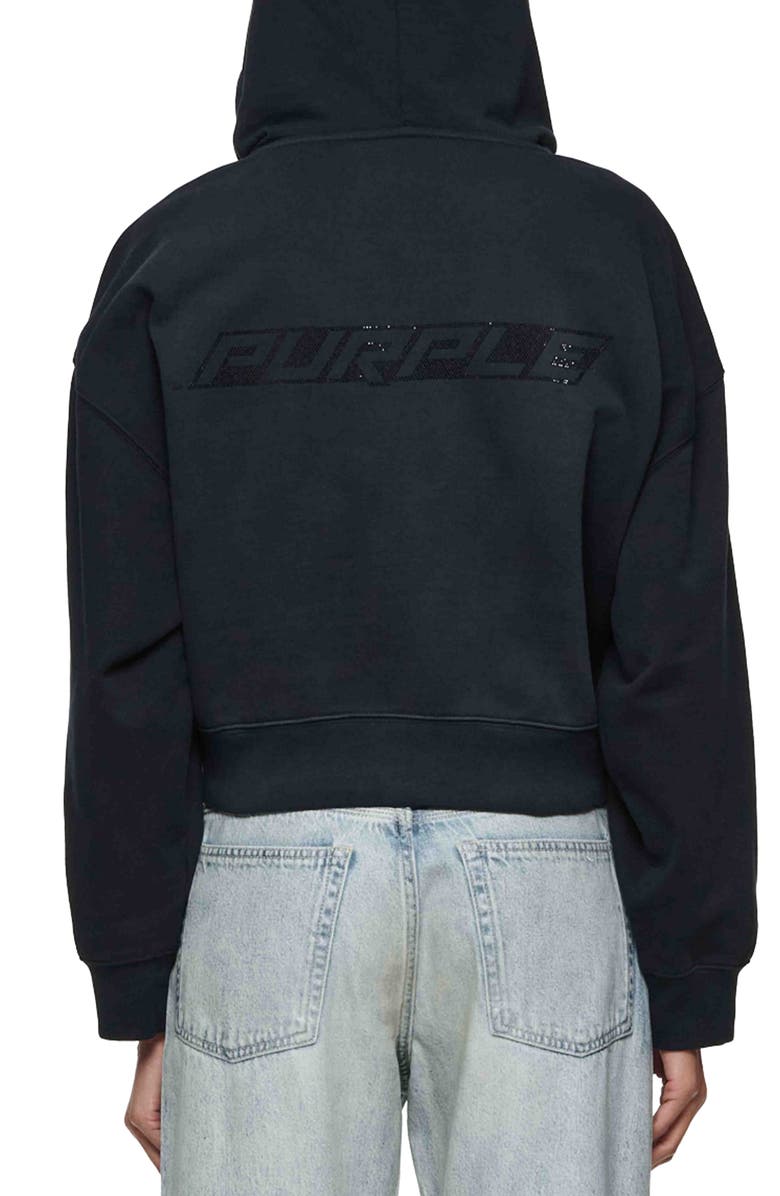 PURPLE BRAND Cotton Zip-Up Hoodie, Alternate, color, 