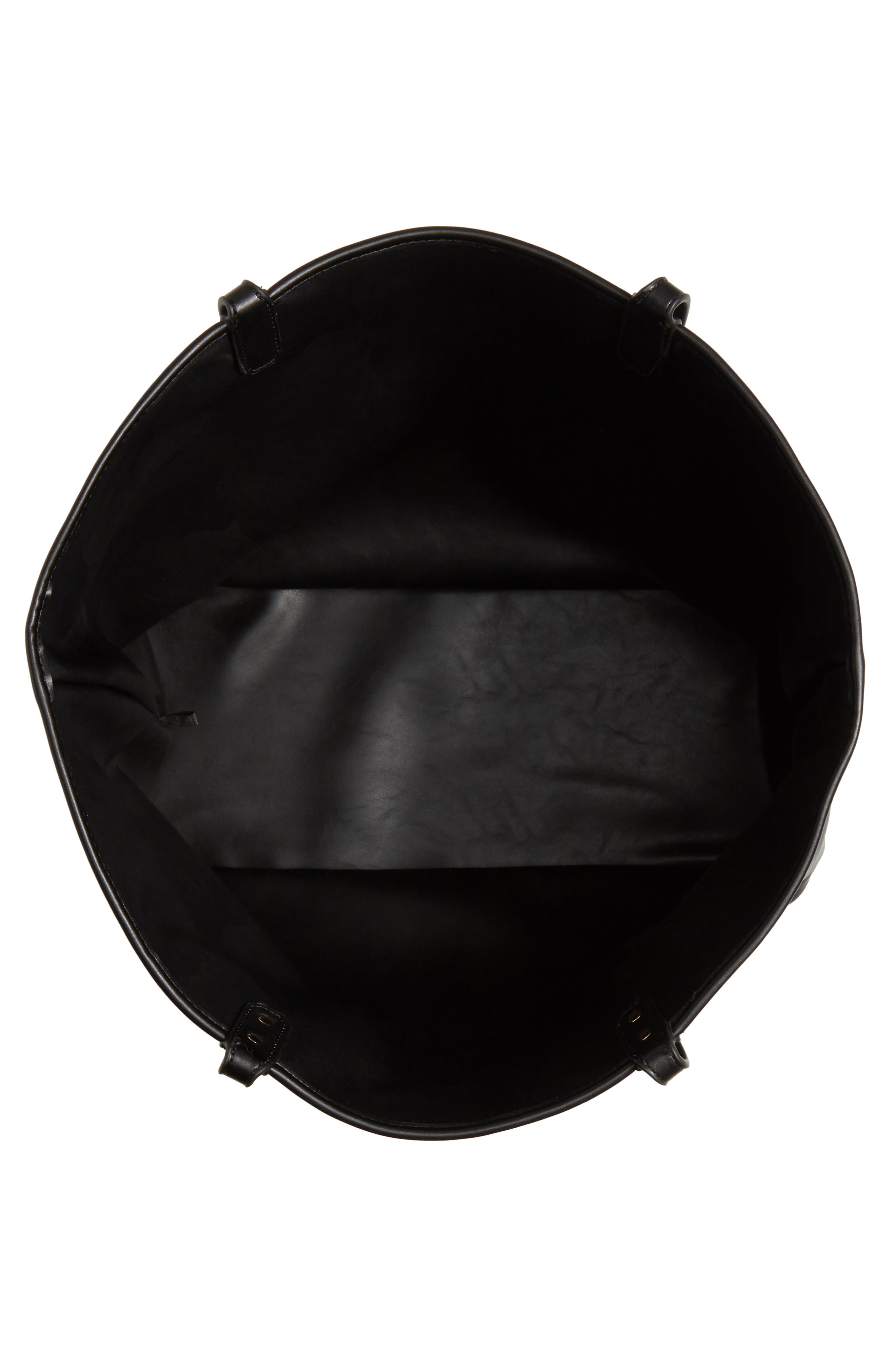 Mali + Lili Reversible Vegan Leather Tote, Alternate, color, 