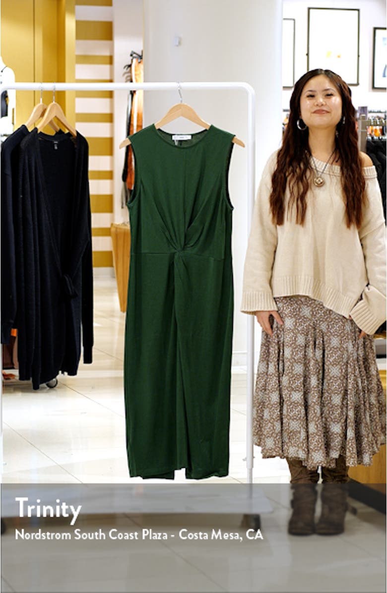 Center Twist Cotton Midi Dress, sales video thumbnail