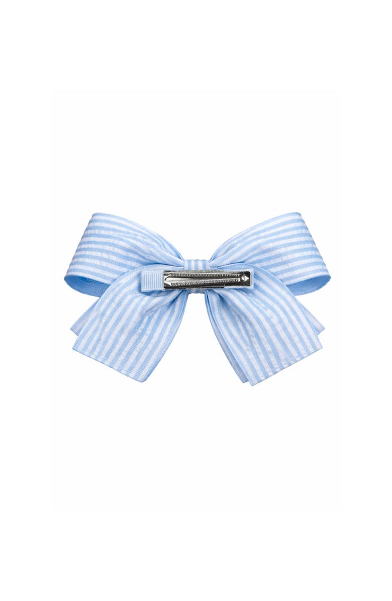Bits & Bows Tennis Rackets Seersucker Hair Bow, Alternate, color, Blue